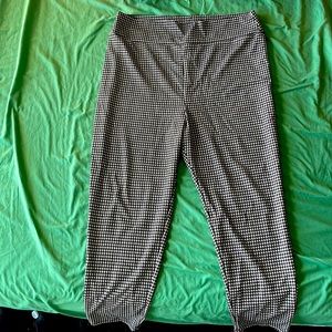 Black and white checkered pants